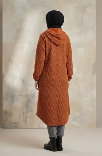 Kasjmier Jas Met Capuchon En Knopen 0201-08 Oranje 0201-08