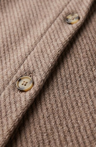 Kasjmier Jas Met Capuchon En Knopen 0201-13 Bruin 0201-13