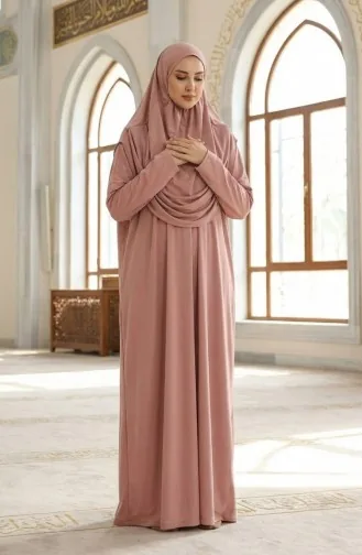 Practical Prayer Dress with Bag 1973-10 Dusty Rose 1973-10