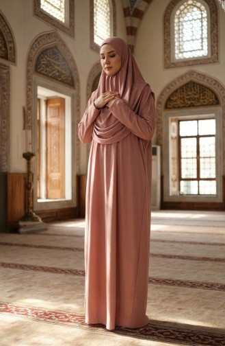 Practical Prayer Dress with Bag 1973-10 Dusty Rose 1973-10