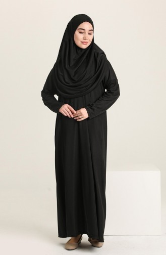 Schwarz Gebetskleid 1973-01