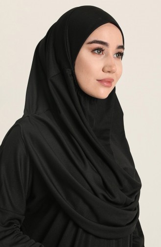 Schwarz Gebetskleid 1973-01