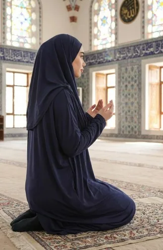 Robe de Prière Bleu Marine 1973-07