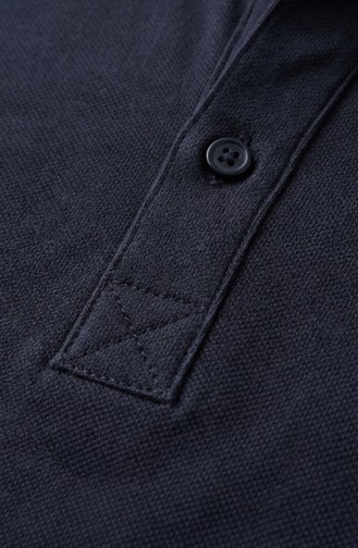 Polo-Langarmshirt 5022-02 Marineblau 5022-02