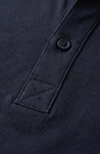 Polo Yaka Uzun Kollu Tshirt 5022-02 Lacivert