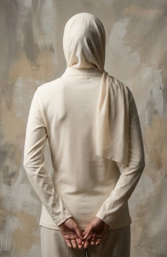 تيشيرت بأكمام طويلة وياقة بولو 5022-03 لون بيج 5022-03