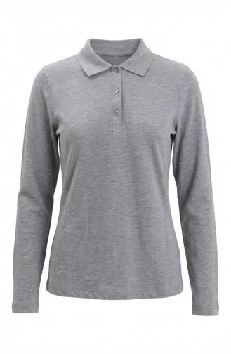 Polo Yaka Uzun Kollu Tshirt 5022-05 Gri