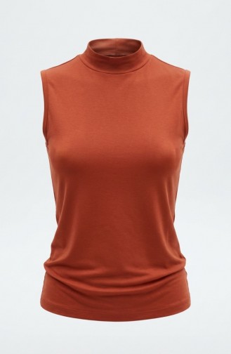 Sleeveless Bodysuit 5024-09 Terracotta 5024-09