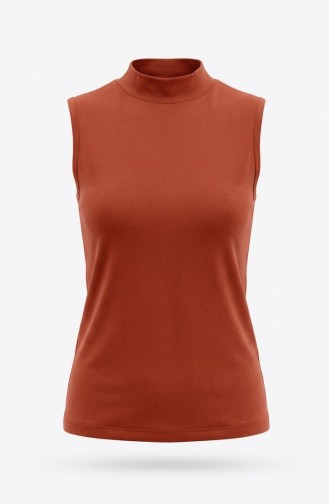 Sleeveless Bodysuit 5024-09 Terracotta 5024-09