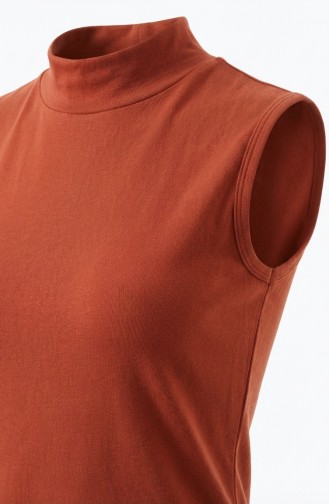 Sleeveless Bodysuit 5024-09 Terracotta 5024-09