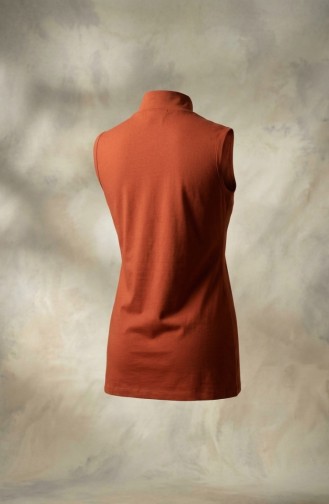 Sleeveless Bodysuit 5024-09 Terracotta 5024-09