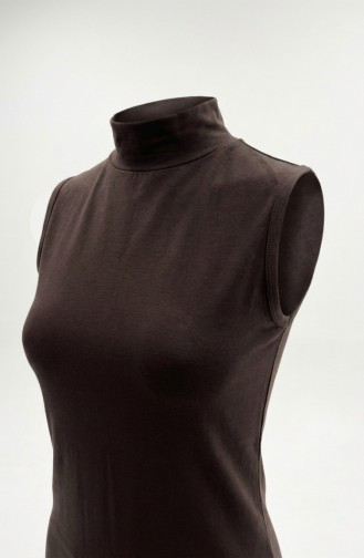 Sleeveless Bodysuit 5024-11 Dark Brown 5024-11