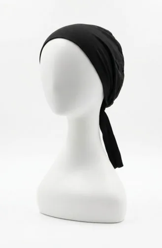 Naadloze Katoenen Zwemmuts 7010-01 Zwart 7010-01