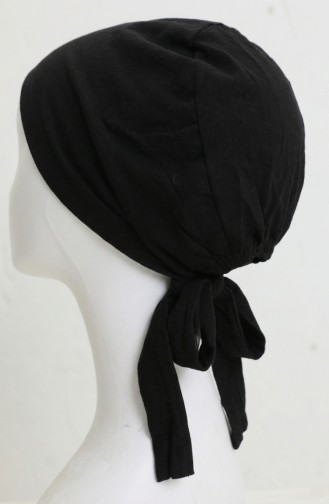 Nahtlose Badekappe Aus Baumwolle 7010-01 Schwarz 7010-01