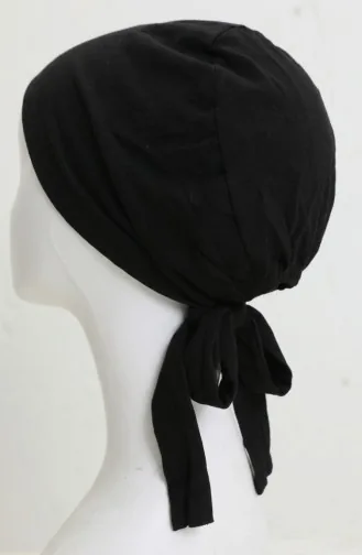 Naadloze Katoenen Zwemmuts 7010-01 Zwart 7010-01