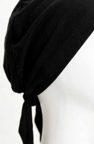 Nahtlose Badekappe Aus Baumwolle 7010-01 Schwarz 7010-01