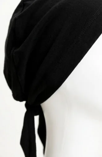 Naadloze Katoenen Zwemmuts 7010-01 Zwart 7010-01