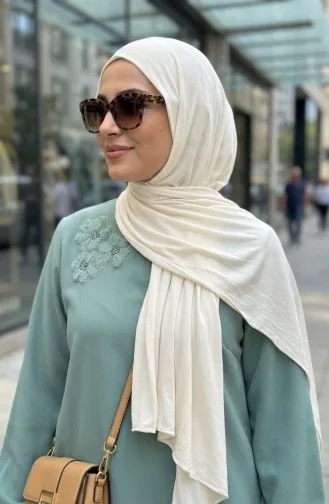 Ensemble Deux Pièces Tunique Et Pantalon Orné De Pierres 0230-05 Vert Clair 0230-05