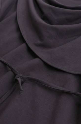 طقم مكون من قطعتين: تونيك وبنطال بتصميم منسدل مزين بتفاصيل النجوم، رقم الموديل 2209-03، اللون الرمادي 2209-03