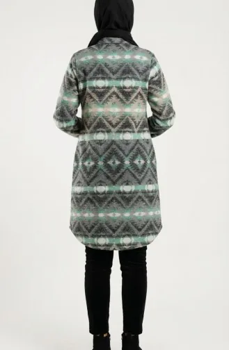 Tunique D`hiver De Bûcheron à Boutons à Motifs 2502-04 Anthracite Vison 2502-04