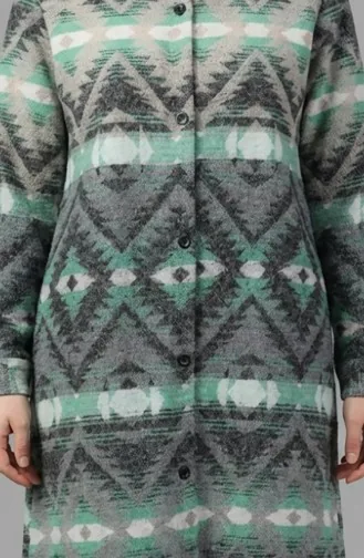 Tunique D`hiver De Bûcheron à Boutons à Motifs 2502-04 Anthracite Vison 2502-04