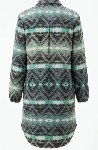 Tunique D`hiver De Bûcheron à Boutons à Motifs 2502-04 Anthracite Vison 2502-04