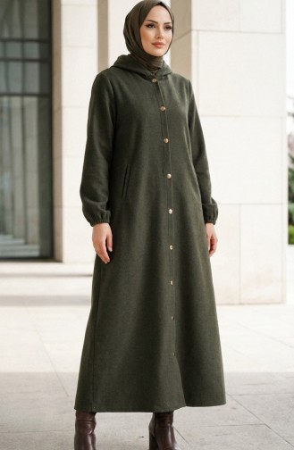 Lange Kasjmierjas Met Capuchon 0234-03 Khaki 0234-03