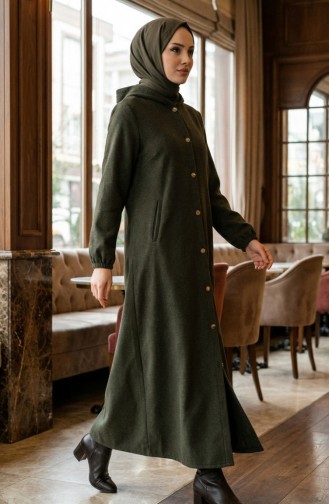 Lange Kasjmierjas Met Capuchon 0234-03 Khaki 0234-03