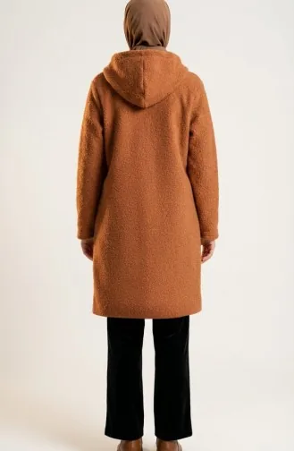 Winterjas Met Capuchon Ritssluiting En Zakken 2211-03 Beige 2211-03