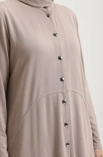 Tweedelig Setje Met Overhemdkraag Tuniek En Broek Knoopsluiting 2210-03 Nerts 2210-03