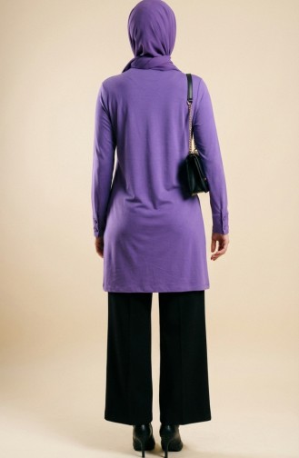 Viskon Uzun Tunik 5026-14 Mor