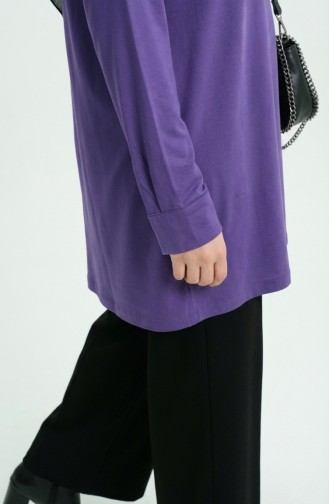 Viskon Uzun Tunik 5026-14 Mor