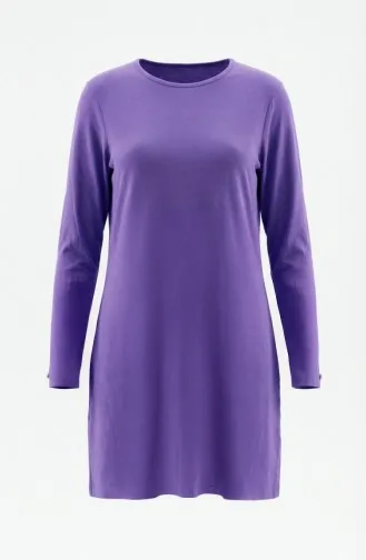 Viskon Uzun Tunik 5026-14 Mor