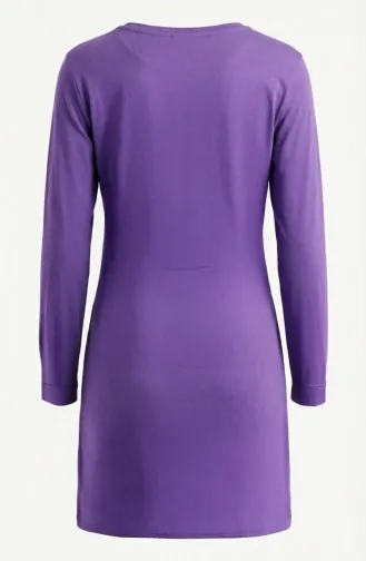 Viskon Uzun Tunik 5026-14 Mor