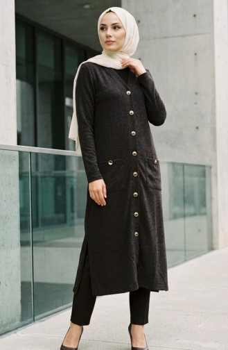 Buttoned Cardigan 5025-03 Brown 5025-03