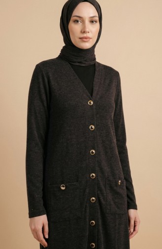 Buttoned Cardigan 5025-03 Brown 5025-03