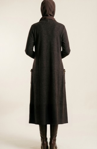 Buttoned Cardigan 5025-03 Brown 5025-03