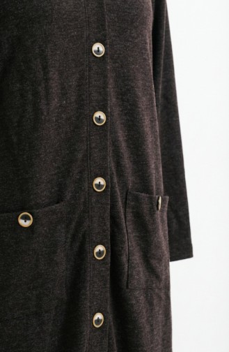 Buttoned Cardigan 5025-03 Brown 5025-03