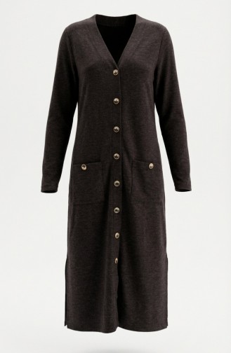 Buttoned Cardigan 5025-03 Brown 5025-03