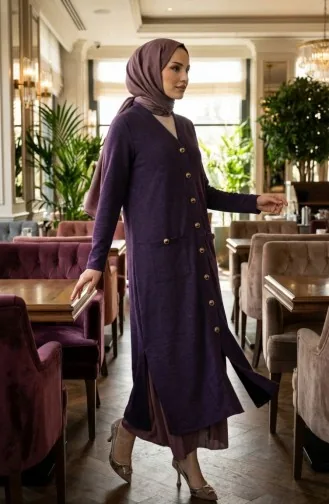 Gilet Boutonné 5025-04 Violet 5025-04