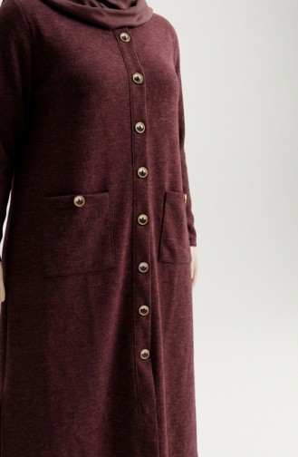 Buttoned Cardigan 5025-05 Burgundy 5025-05