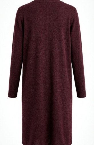 Buttoned Cardigan 5025-05 Burgundy 5025-05
