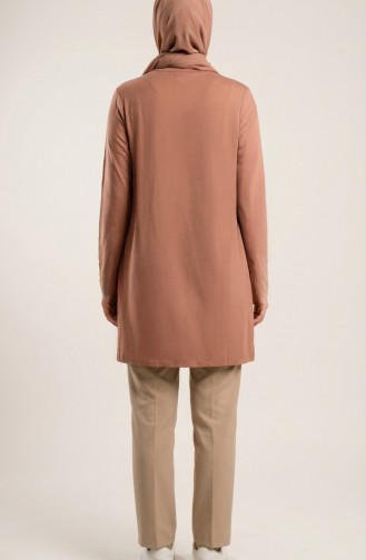 تونيك طويل من الفسكوز 5026-15 بني 5026-15