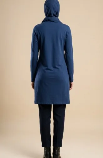 Lange Tuniek Van Viscose 5026 5026-17 Indigo 5026-17