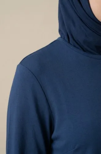 Lange Tuniek Van Viscose 5026 5026-17 Indigo 5026-17
