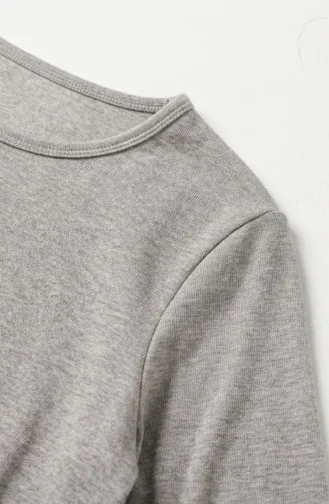 Lange Tuniek Van Viscose 5026-18 Donkere Nerts 5026-18