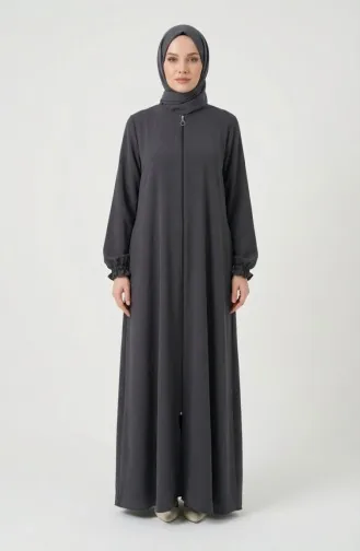 Aerobin Fabric Mevlana Ferace Mit Elastischen Ärmeln Und Reißverschluss 4140-02 Anthrazit 4140-02