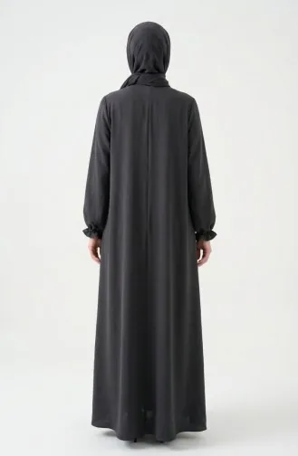 Aerobin Fabric Mevlana Ferace Mit Elastischen Ärmeln Und Reißverschluss 4140-02 Anthrazit 4140-02