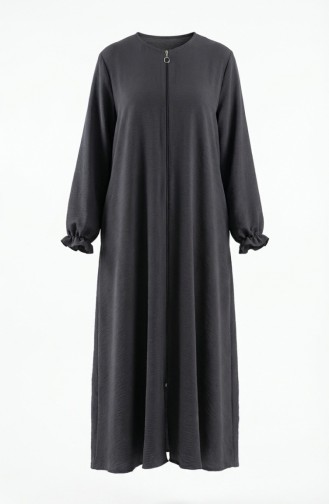 Aerobin Fabric Mevlana Ferace Mit Elastischen Ärmeln Und Reißverschluss 4140-02 Anthrazit 4140-02