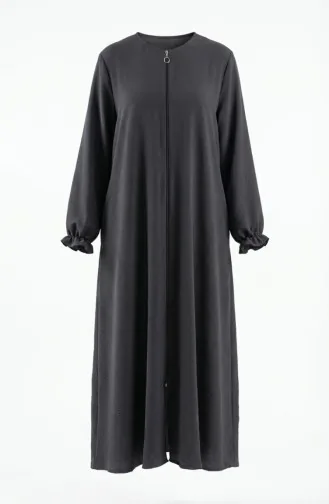 Aerobin Fabric Mevlana Ferace Mit Elastischen Ärmeln Und Reißverschluss 4140-02 Anthrazit 4140-02